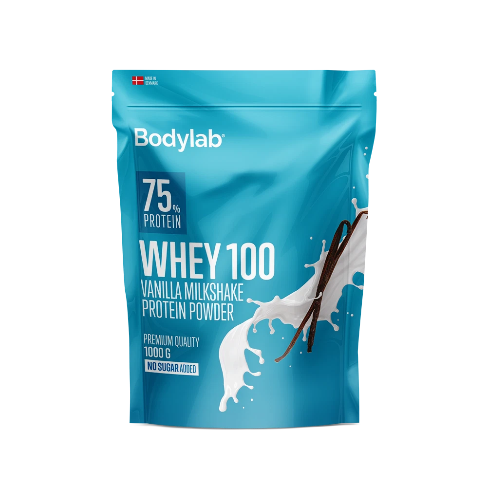 Bodylab Whey 100 protein pulver tilbud (5 kg - 599 kr) først til mølle kg pris KUN 119 KR (du modtager 5 poser af 1kg)