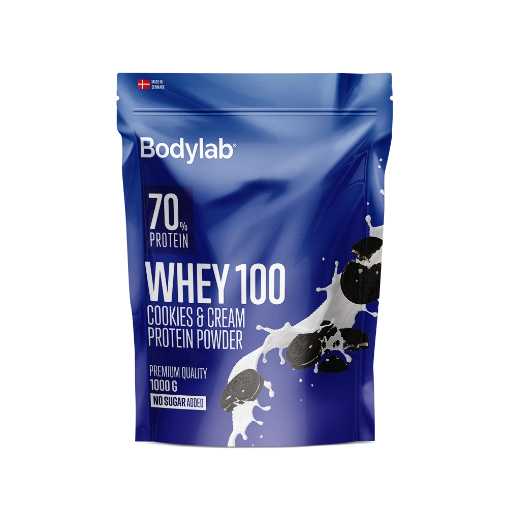 Bodylab Whey 100 protein pulver tilbud (5 kg - 599 kr) først til mølle kg pris KUN 119 KR (du modtager 5 poser af 1kg)